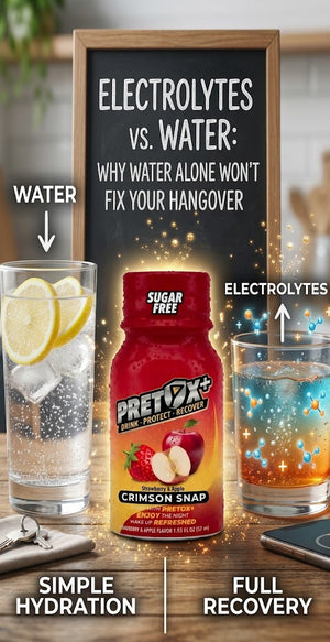 Electrolytes vs. Water: Why Water Alone Won't Fix Your Hangover
